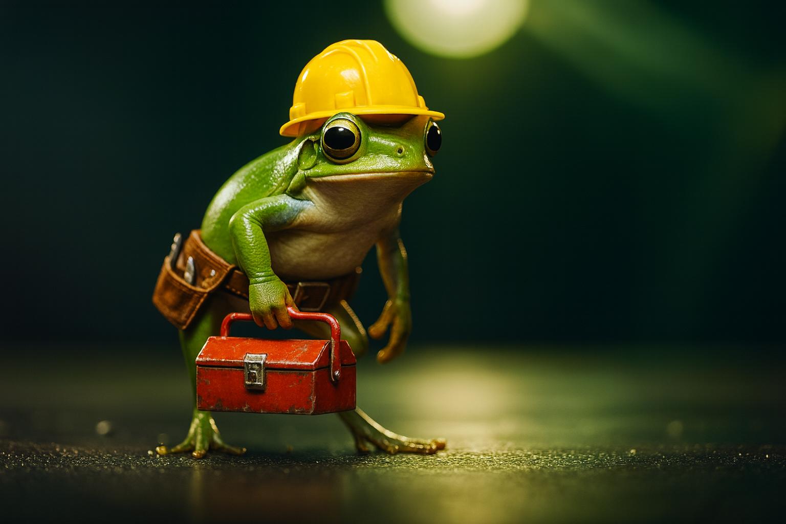 Frog with tools
