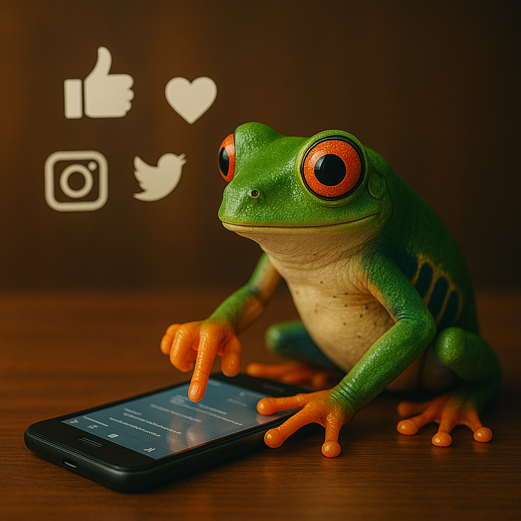 Frog on Social Media