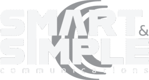 Smart and Simple white logo