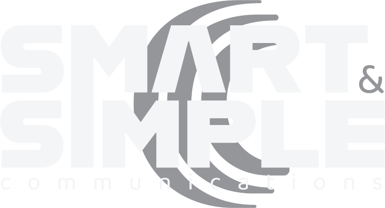 Smart and Simple white logo